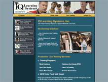 Tablet Screenshot of iqlearningsystems.com
